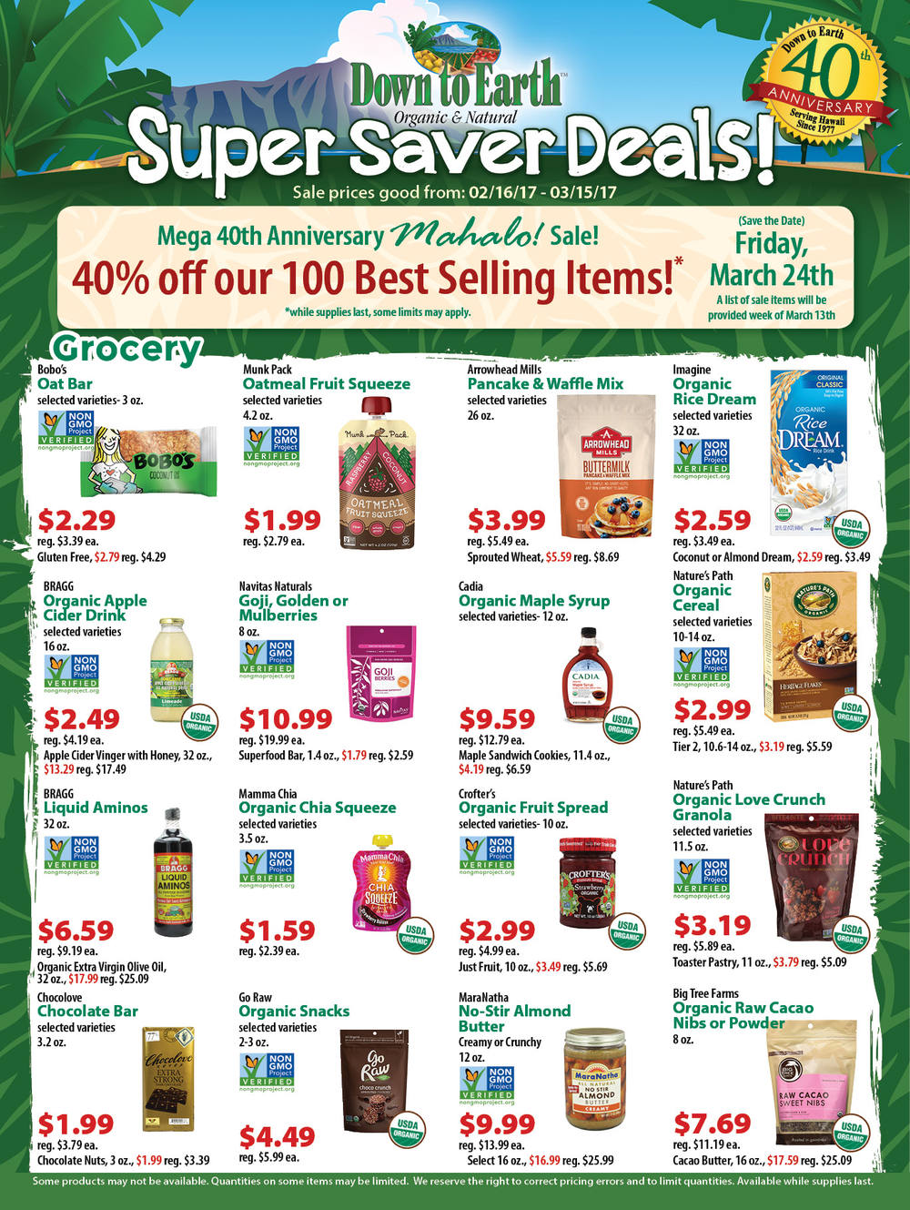 Super Saver Flyer: Page 1
