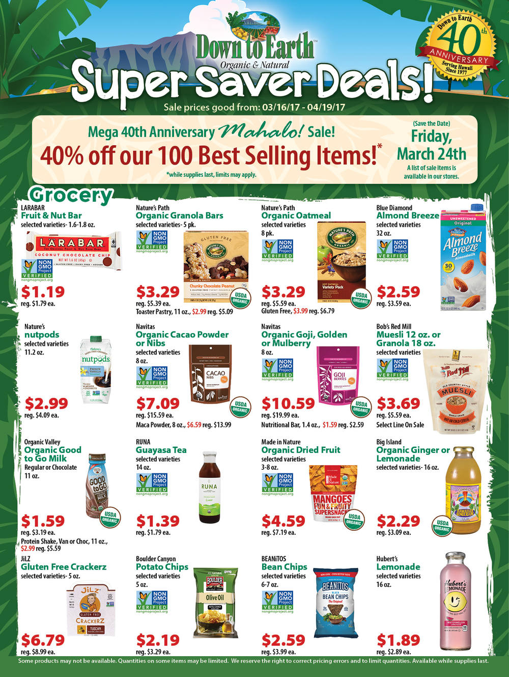 Super Saver Flyer: Page 1
