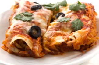 Photo: Rajas and Tofu Enchiladas