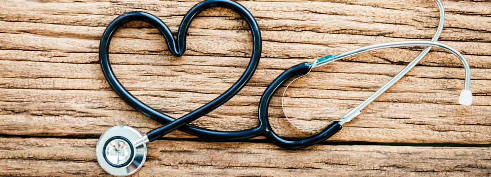 Photo: Stethoscope in the shape of a heart