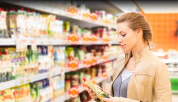 Photo: Woman Shopping & Checking Labels