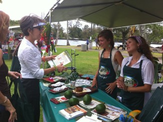 Photo: Down to Earth Booth at the World Peace Festival