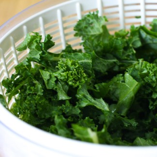 Photo: Strainer with Fresh Kale