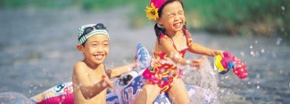 Photo: Children Playing in the Water