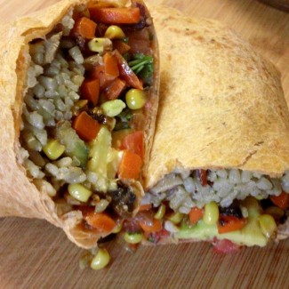 Photo: Avocado and Grilled Veggie Wrap