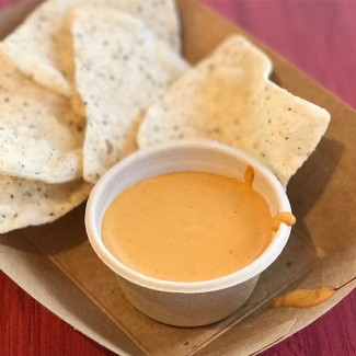 Photo: Cashew Queso with Tortilla Chips