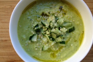 Photo: Bowl of Chilled Cucumber Soup