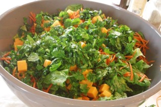 Photo: Salad with BBQ Ranch Dressing