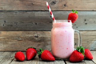 Strawberry Nut Milk Smoothie