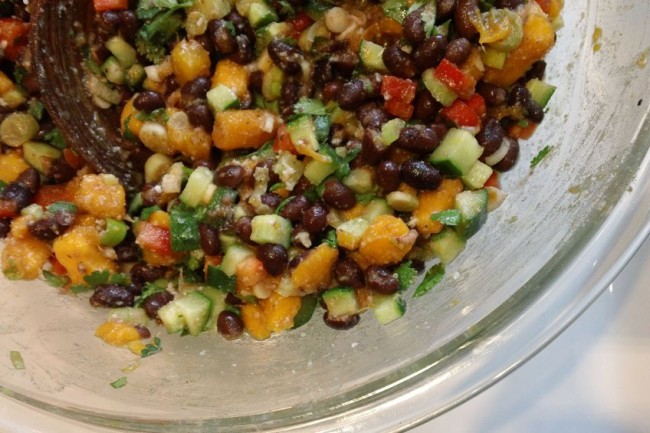 Photo: Black Bean Papaya Salsa