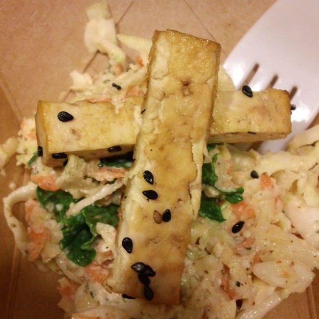 Photo: Cabbage Salad with Grilled Sesame Tofu