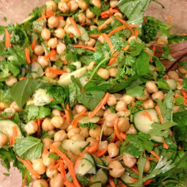 Photo: Chickpea and Herb Salad