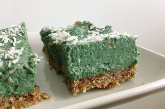 Photo: Coconut Spirulina Pie