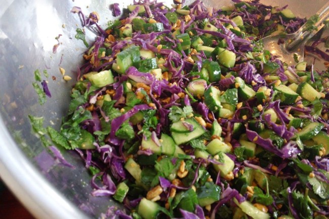 Photo: Roasted Peanut and Cucumber Salad