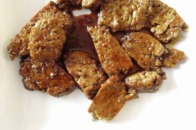 Seitan with Maple-Balsamic Glaze