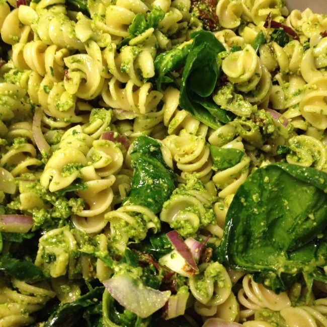 Photo: Spinach Pasta Salad