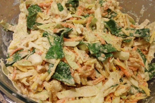 Photo: Vegetable Slaw with Cashew Dressing