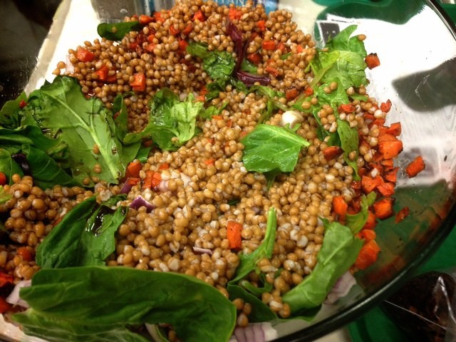 Photo: Whole Grain Salad with Roasted Carrots