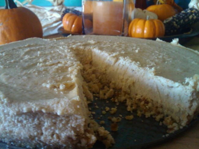 Photo: Raw Pumpkin Cheesecake