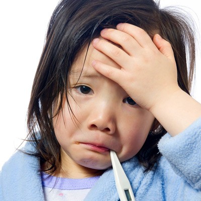 Photo: Child with the Flu