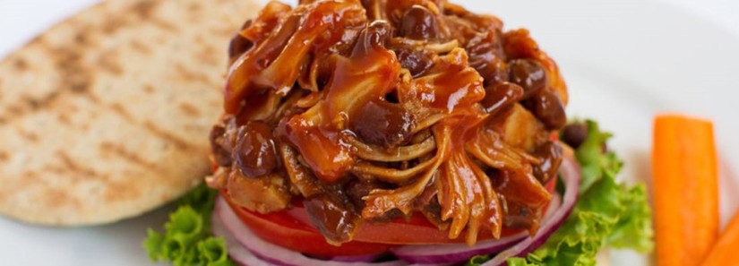 Photo: Pulled Pork-less BBQ Sandwich