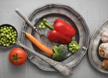 Photo: Fresh Vegetables on a Plate