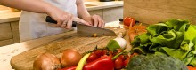 Photo: Woman preparing vegetables