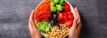 Photo: Raw mixed Vegetables and chickpeas