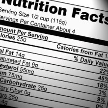 Photo: Nutrition Label