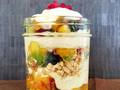 Overnight oats made with summer fruit