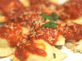 Photo: Ravioli with Marinara Sauce, Cheese and Parsley